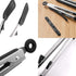 Kitchen Tongs 9 inches and 12 inches Fish Spatula Stainless Steel Locking with Silicone Tips Cooking Salad Buffet BBQ Serving Tongs Heat Resistant...