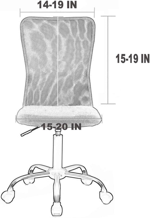 Velvet Stretch Armless Office Chair Covers - Colorful Stretch Slipcover for Desk Chairs (Navy)...