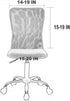 Velvet Stretch Armless Office Chair Covers - Colorful Stretch Slipcover for Desk Chairs (Navy)...