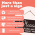 JennyGems Sensitive Plumbing Bathroom Sign, Do Not Flush Except Toilet Paper Sign, for Septic System, Vacation Rentals, RV and Cabins, Businesses,...