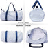 Kids Travel Overnight Bag Seersucker Carry On Lightweight Weekender Duffel Bag for Boys and Girls (Navy)...