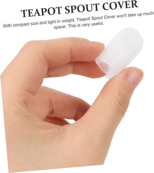 4pcs Teapot Spout Dust Cover Ceramic Decked Accessories Silicone Case Pour Spout Caps Spray Nozzle Spout Cover for Teapot Home Kettle Spout Cover ...