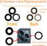 6pcs Back Rear Camera Lens Glass Replacement for iPhone 13 Pro and 13 Pro Max Camera Glass Lens with Pre-Installed Adhesive & Repair Tool Kit (Not...