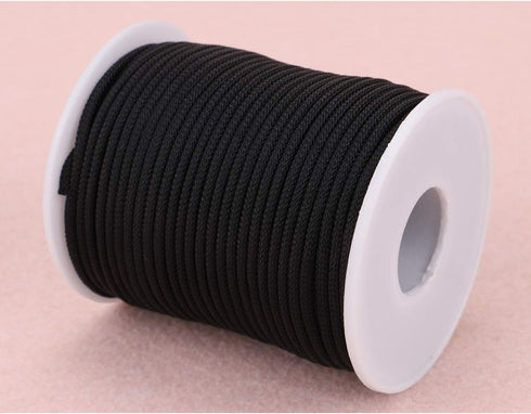 Braided Nylon Twine Cord Thread String for Necklace Bracelet Jewelry Making Crafting Accessories (2mm-98feet, Black)...