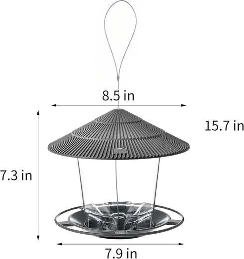Bird Feeders for Outside, Bird Feeder, Wild Bird Seed for Outside Feeders, Squirrel Proof Birds Feeder and Garden Decoration Yard for Bird Watcher...