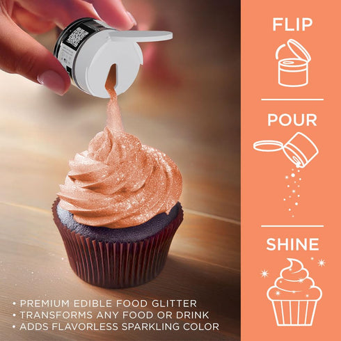 Bakell - Creamsicle Orange Tinker Dust (5g, 1x Jar) Edible Glitter for Food, Desserts, and Beverages!...