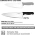 Chef Knife,10 inch High Carbon Stainless Steel Kitchen Knife, Sharp Cutting Knife W/Ergonomic Handle for Household or Business (Black)...