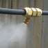 Brass Misting Nozzle, 10 Pack High Pressure Spray Misting Nozzle 10/24 UNC Outdoor Anti-drip Fogging Spray Head Misting System Nozzle for Landscap...