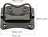 Chest Handles (76x60x60mm) 2Pcs, Iron Spray Paint Chest Ring Pull Handle - for Home Toolbox Suitcase Drawer, Bronze Tone...