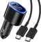 USB C Car Charger for iPhone 15 Pro Max 14 13 Samsung S24 Ultra S23 FE A53 A54 Fast Charging Type C Cable 3ft PD 25W QC 15W USB C to USB C Cable C...