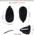 eZAKKA Eye Patches for Adults Kids, Eye Patch for Glasses, Medical Soft Eye Patch for Lazy Eye Amblyopia Strabismus and After Surgery (Black+Black...