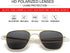JOVAKIT Men's Polarized Aviator Sunglasses Retro Military Style Pilot Sun Glasses Bayonet Temples UV400 Protection...