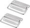 4 Inch Pull Ring Handle Stainless Steel Foldable Boat Hatch Latch Cabinet Lifting Ring Pull Handle - Pack of 2...