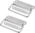 4 Inch Pull Ring Handle Stainless Steel Foldable Boat Hatch Latch Cabinet Lifting Ring Pull Handle - Pack of 2...