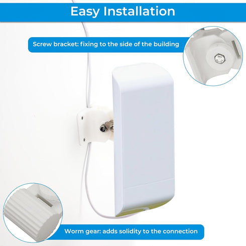 Wall Mount Bracket Kit for Ubiquiti Nanostation Ns-5ac Lo0o5ac Nsm5 Locom5 Nsm2 Locom2 Ltu Lite White...