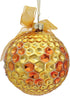 Kurt Adler Set/2 Bumble Honeycomb Bee Hive Christmas Tree Ball Ornament Décor,Glass...