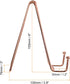 uxcell Plate Stand for Display, 2Pcs 6 Inch Iron Easel Plate Holder Display Stands Metal Decorative Plates for Picture Photo Book, Rose Gold...