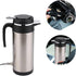 Electric Car Kettles Boiling Heat Cup Insulation Insulated Bottles 450ml 12V Stainless Steel Cigarette Lighter Plug...