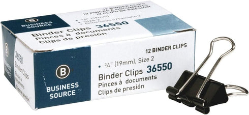 Business Source BSN36550BX - Fold-back Binder Clips...