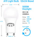 GU24 LED Light Bulb 4 Pack, 12W (Equivalent 75W), 5000K Daylight,Dimmable Twist-in Light Bulb A19 Shape...