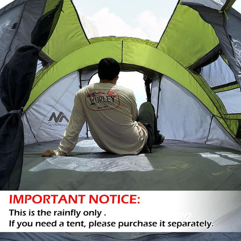 Transparent Tent Tarp Replacement for Ayamaya 4 Person Pop up Tent,Clear Part of Camping Rain Tarp Over Tent 3.7 * 3.4ft,Wide Field of View in Rai...