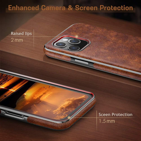 LOHASIC for iPhone 11 Pro Case, Thin Slim Leather Luxury Business PU Soft Flexible Non-Slip Grip Full Body Shockproof Protective Phone Cover Cases...