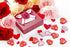 Fangoo 110 Pieces Red Acrylic Heart Red Heart Gems for Valentine's Day Decorations Vase Filler Table Scatter Engagement Wedding Home Decorations(B...