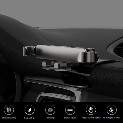 1 PC Car Phone Holder Mount for Car Vent, Adjustable Auto Lock Cell Phone Holder, Upgrade Gravity Car Phone Holder Mount Compatible with iPhone 14...