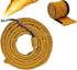 TIG Welding Torch Cable Cover/Sleeves inchzx Flame-Resistant Cowhide Leather Kevlar Stitched,MIG/Plasma Cable Sleeves Tig Cover,137 Inch (Yellow)...