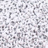 Song Xi 1200pcs White Round Acrylic Alphabet Beads - Black Letter Beads 4x7mm for Bracelets and Jewelry Making Key Chains...