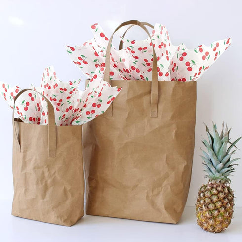 60 Sheet Cherry Tissue Paper for Gift Wrapping, 28 * 20 Inch Cherries Summer Fruit Design Bulk Tissue Paper for Birthday Christmas Gift Packing Pa...