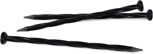 EasyFlex 1989N-24C Spiral Landscape Edging Anchoring Spikes, 24 Count, Black...