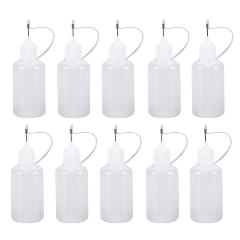 ULTNICE Needle Tip Glue Bottle Applicator Bottles Needle Squeeze Bottle DIY Quilling Tool 30ml Pack of 10...