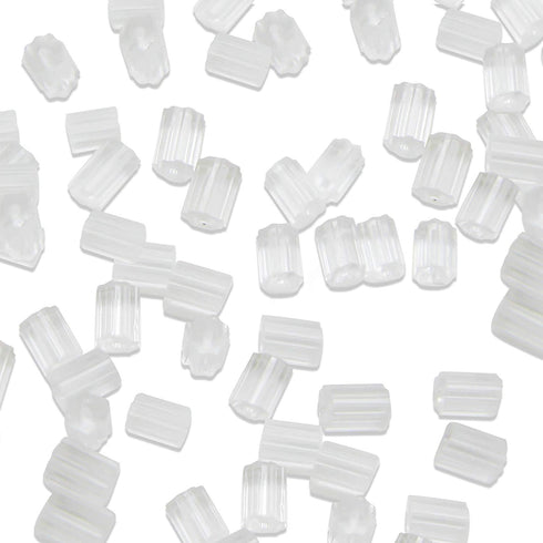 TOAOB About 1400pcs Rubber Earring Backs Replacements Clear Plastic Silicone Secure Ear Nut Stoppers for Fish Hook Earring Posts Studs...