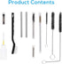 CANOPUS Professional Spray Gun Cleaning Kit, 23 Piece Complete Maintenance Set for Cleaning HVLP Spray Guns, Paint Guns, Air Tools, Airbrush, Stor...