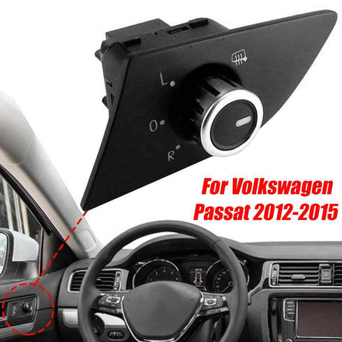Left Driver Mirror Switch Knob Heated 6 Pins for VW Volkswagen Passat 2012 2013 2014 2015...