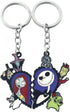 2 PCS Halloween Nightmare before Christmas Horror Keychain, Jack Sally Zero The Dog Oogie Boogi Key Chain for Women and Men...