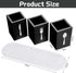 Kathfly 4 Pcs Silverware Caddy Utensil Holder for Countertop Silverware Organizer with Wood Tray Spoon Fork Holder for Kitchen Parties(Black)...