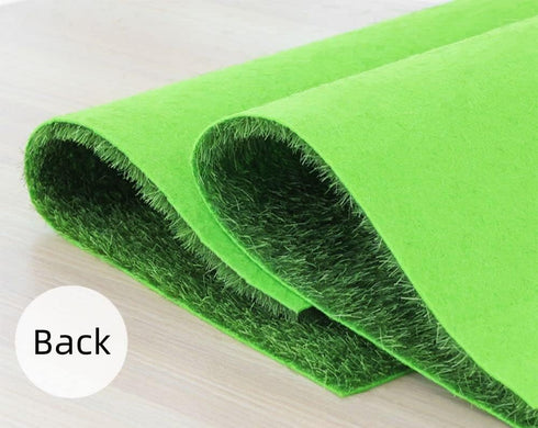 4 Packs Fake Grass for Crafts Artificial Garden Grass for Dollhouse 6 X 6 Inches Miniature Ornament Garden Dollhouse DIY Grass...