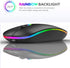Neises Bluetooth Mouse?LED Slim Dual Mode (Bluetooth 5.1 + USB) 2.4GHz Rechargeable Silent with Type C Adapter for ipad/Laptop/PC/Mac/iPad pro/Com...