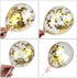 DIYASY Gold Happy Birthday Cake Topper Kit, Confetti Balloon Paper Fans Acrylic Cake Toppers for Birthday Cake Decoration 6 Pcs...