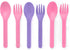 Omie OmieBox Utensil Refill Pack for OmiePod - Matches Bubble Pink or Lilac Purple OmieBox Utensil Set with Case - Reusable, Travel, Lunch Boxes -...