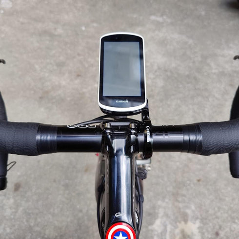 Bike Out Front Combo Mount for Garmin Edge Wahoo Elemnt&Bolt,Mini Bryton Rider Stages Dash Handlebar Universal Computer Mount for Gopro, Bicycle L...