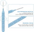 Slim Interdental Brushes, Orthodontic Brushes for Braces, Oral Dental Hygiene Flosser Cleaning Tool for Deep Cleaner 0.7-0.8mm Medium/Large Gaps 3...