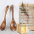KALINCO Wooden Acacia Salad Servers with Salad Spoon and Fork Set Cooking Utensils for Kitchen (Natural Handmade Cookware) (salad servers)...
