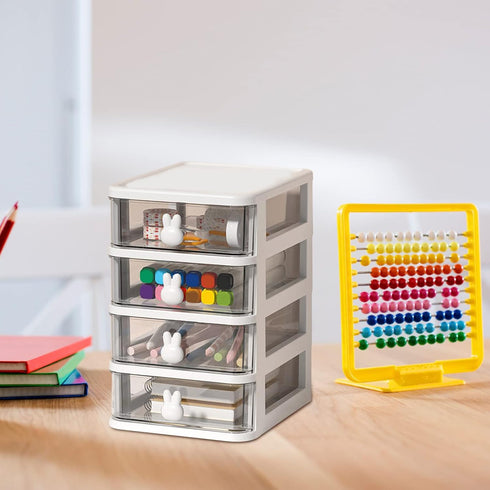SAFIGLE Mini Plastic Drawer Organizer Plastic Storage Drawers Storage Bins with Drawers Home Office Desktop Organizer Small Storage Drawer for Cra...
