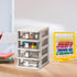 SAFIGLE Mini Plastic Drawer Organizer Plastic Storage Drawers Storage Bins with Drawers Home Office Desktop Organizer Small Storage Drawer for Cra...