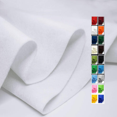 White Felt Fabric 36" X 36"(1 Square yard), 1.6mm Thick Soft and Durable Flexible Craft Felt by The Yard for Sewing DIY Art Craft Project Decorati...