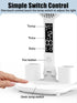 LED Desk Lamp for Office Home, Desk Lamps with Fan, Bright four-Headed table lamp, Adjustable Foldable Table Lamp with Clock Date Fan Pen Down,Tem...