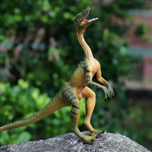 Gemini&Genius 2Pcs Compsognathus Dinosaur Toy Figurines with Moveable Jaw, Realistic Dinos Toys, Small Dinosaur Action Figure Toys, Great Gifts fo...